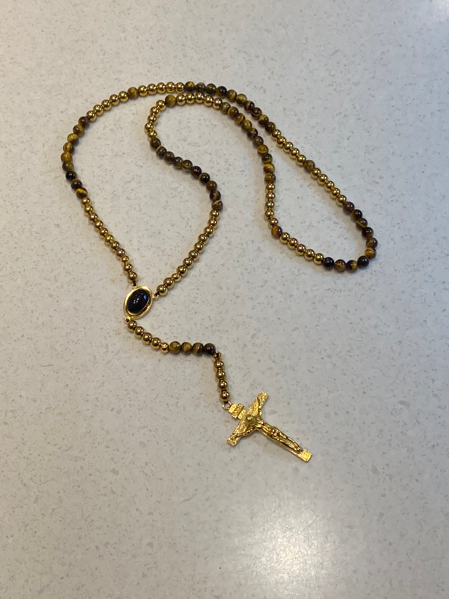 Rosary Beads - Tigers Eye