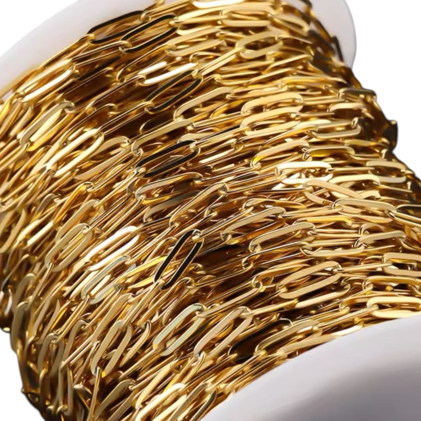 4mm x 12mm Paperclip Flat Chain