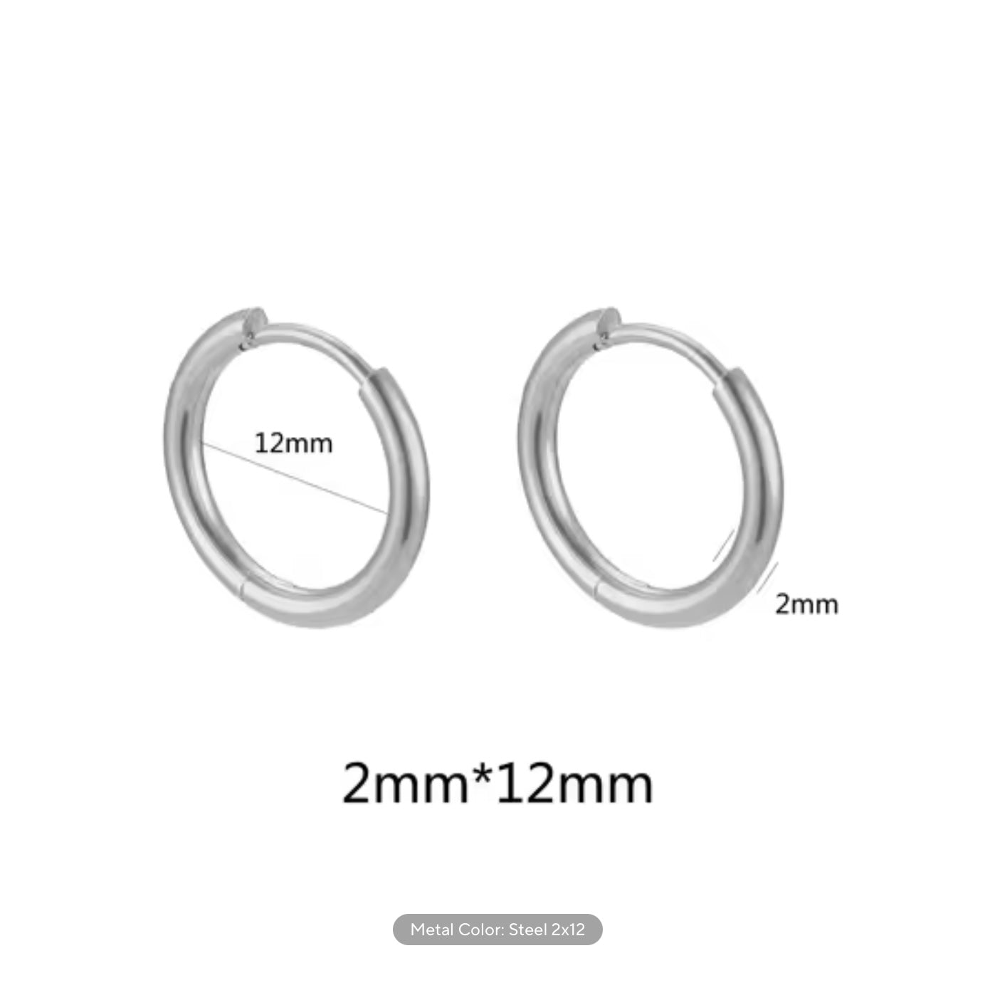 2mm Thick Stainless Steel Hoops
