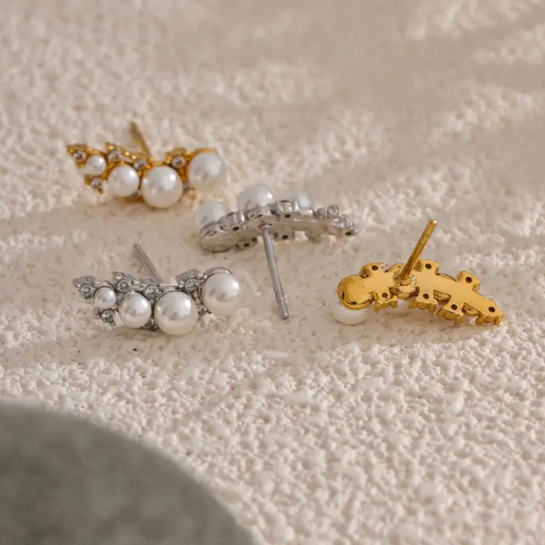 Pearl Cz Studs