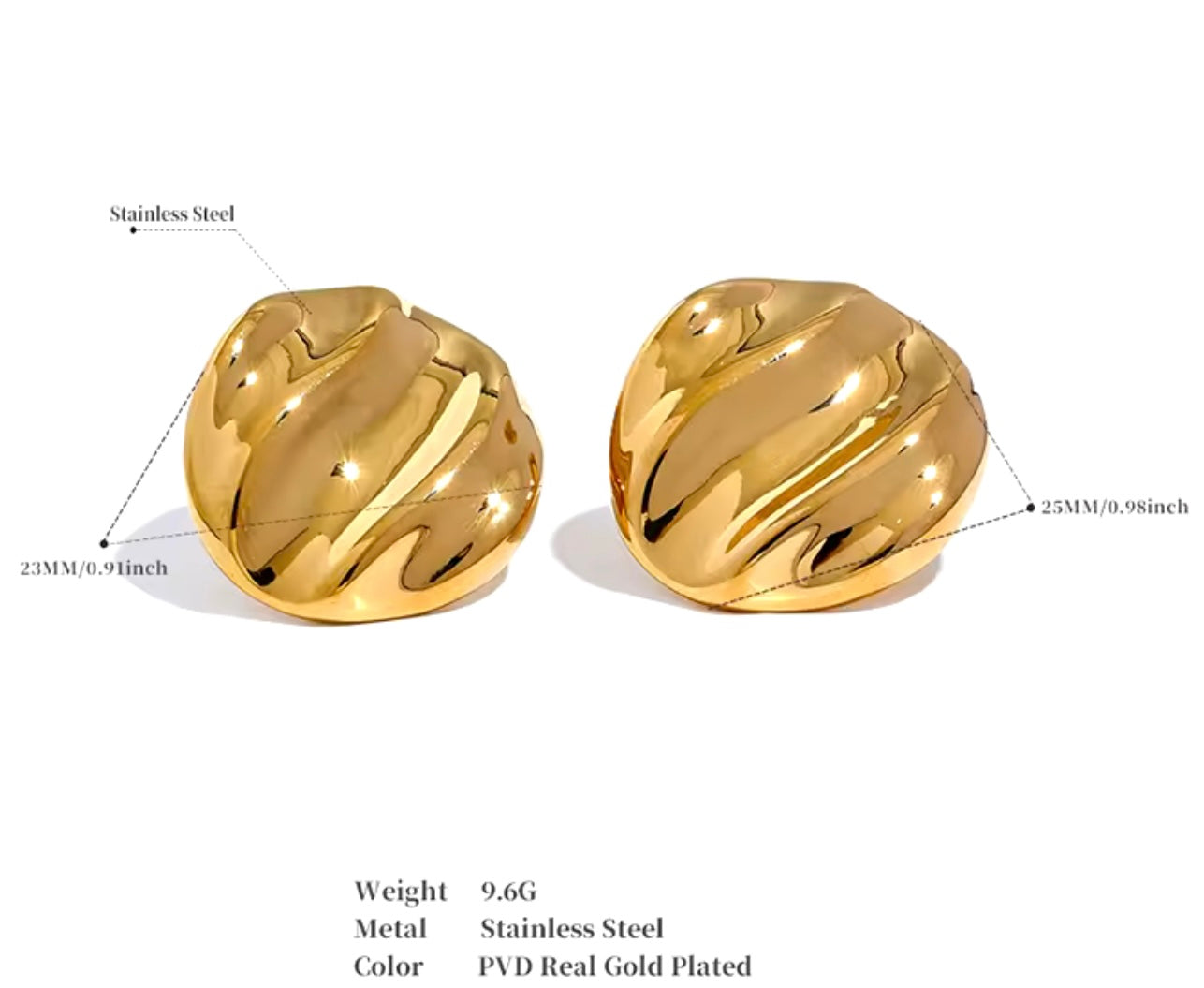 Large Stud Earrings