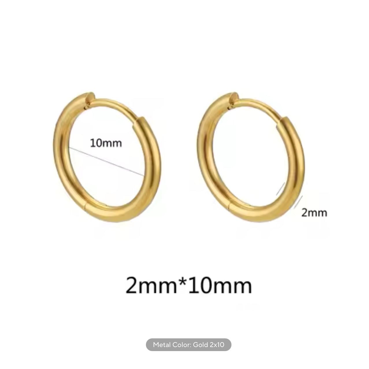 2mm Thick Stainless Steel Hoops