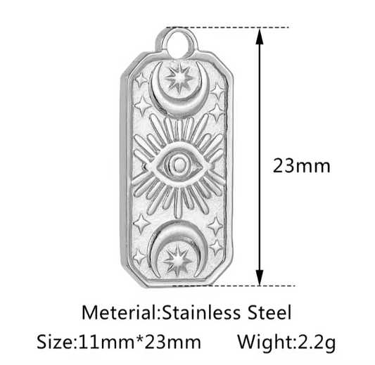 Eye and Moon Charm