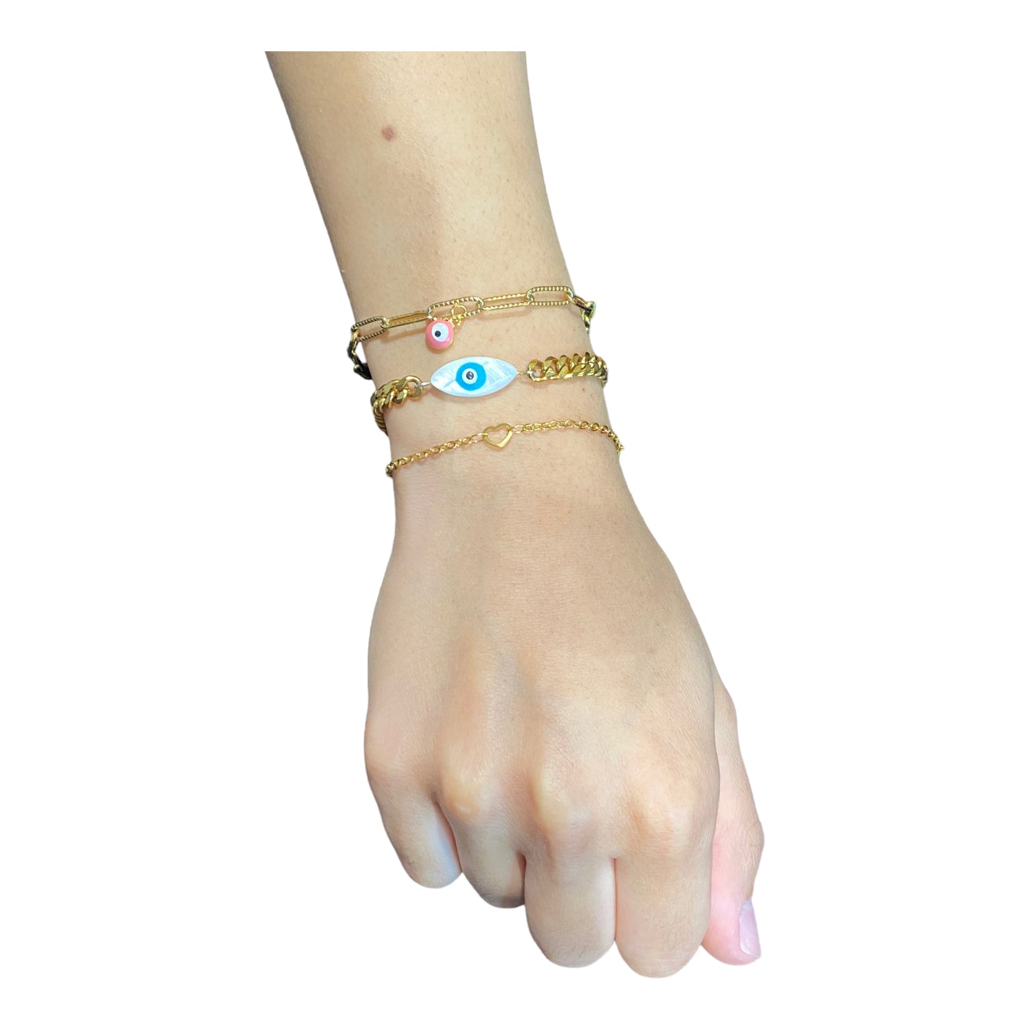 Shell Pearl Eye Permanent Bracelet