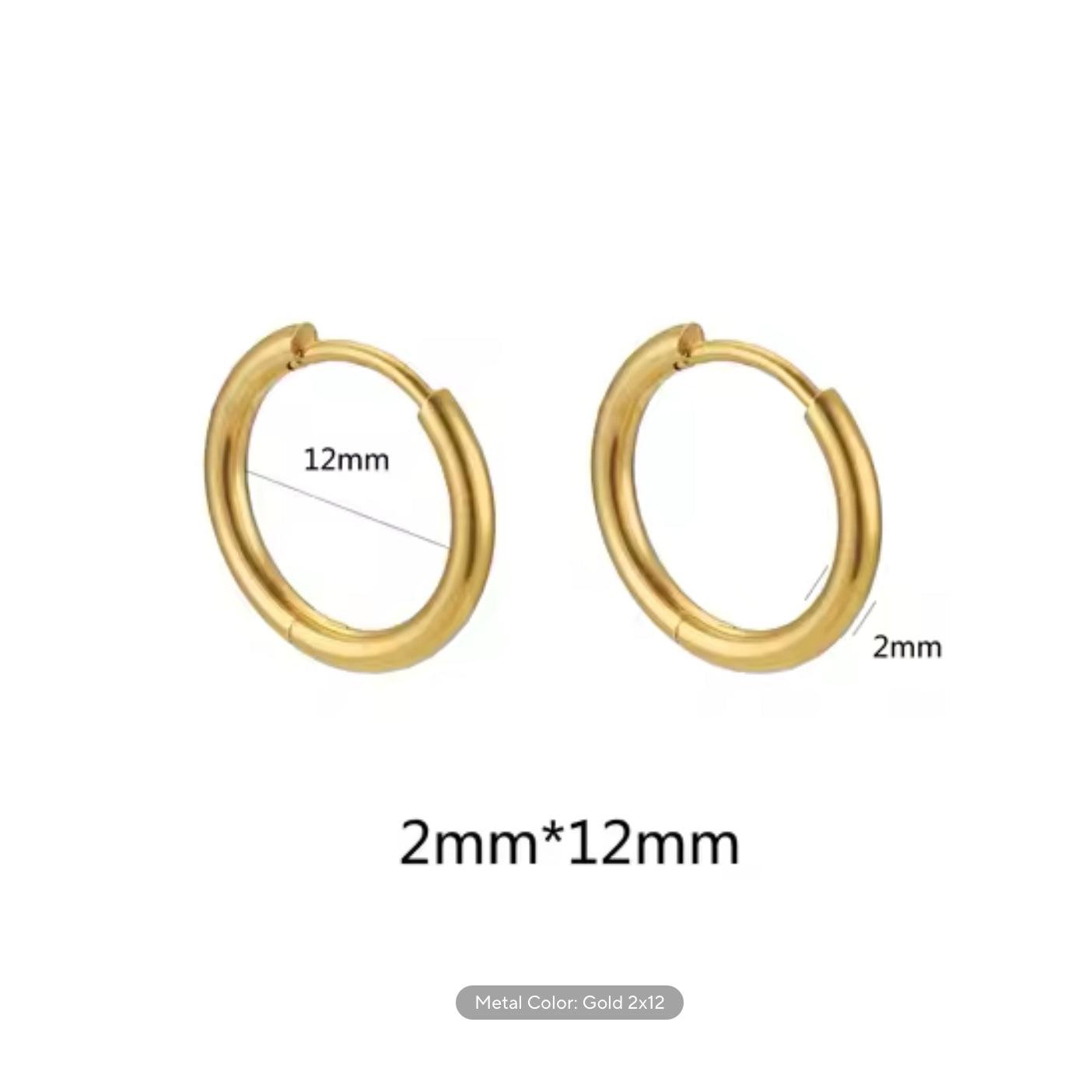 2mm Thick Stainless Steel Hoops