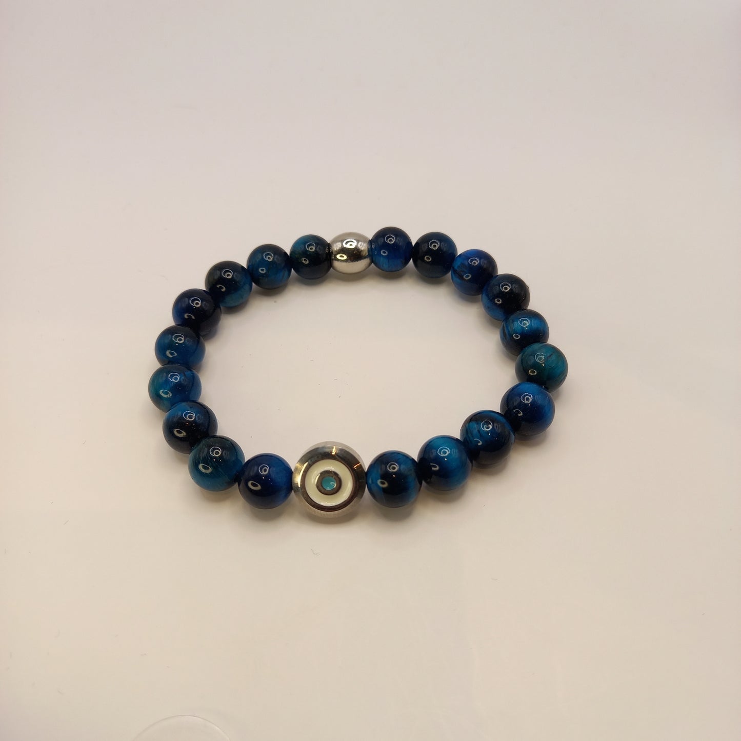 Stainless Steel Eye and Blue Tigers Eye