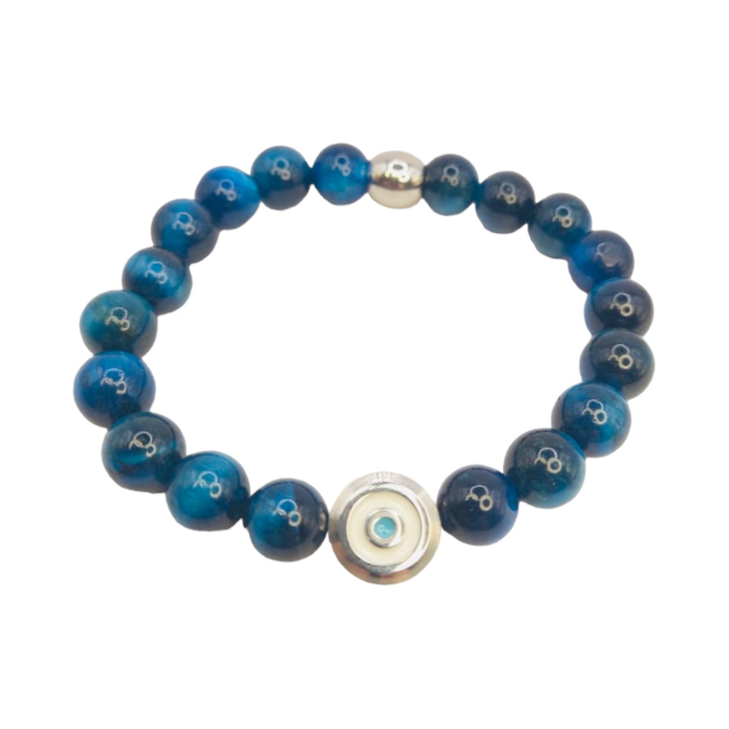 Stainless Steel Eye and Blue Tigers Eye