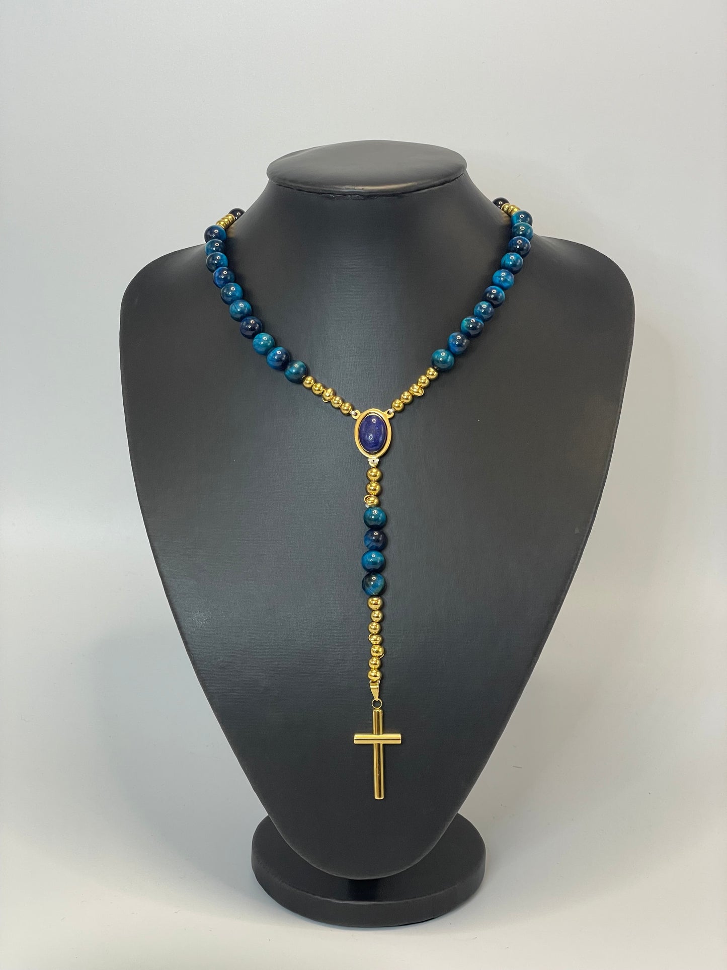 Rosary Beads - Blue Tigers Eye