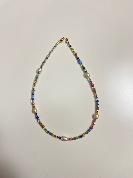 Pearl and Seed Bead Necklace
