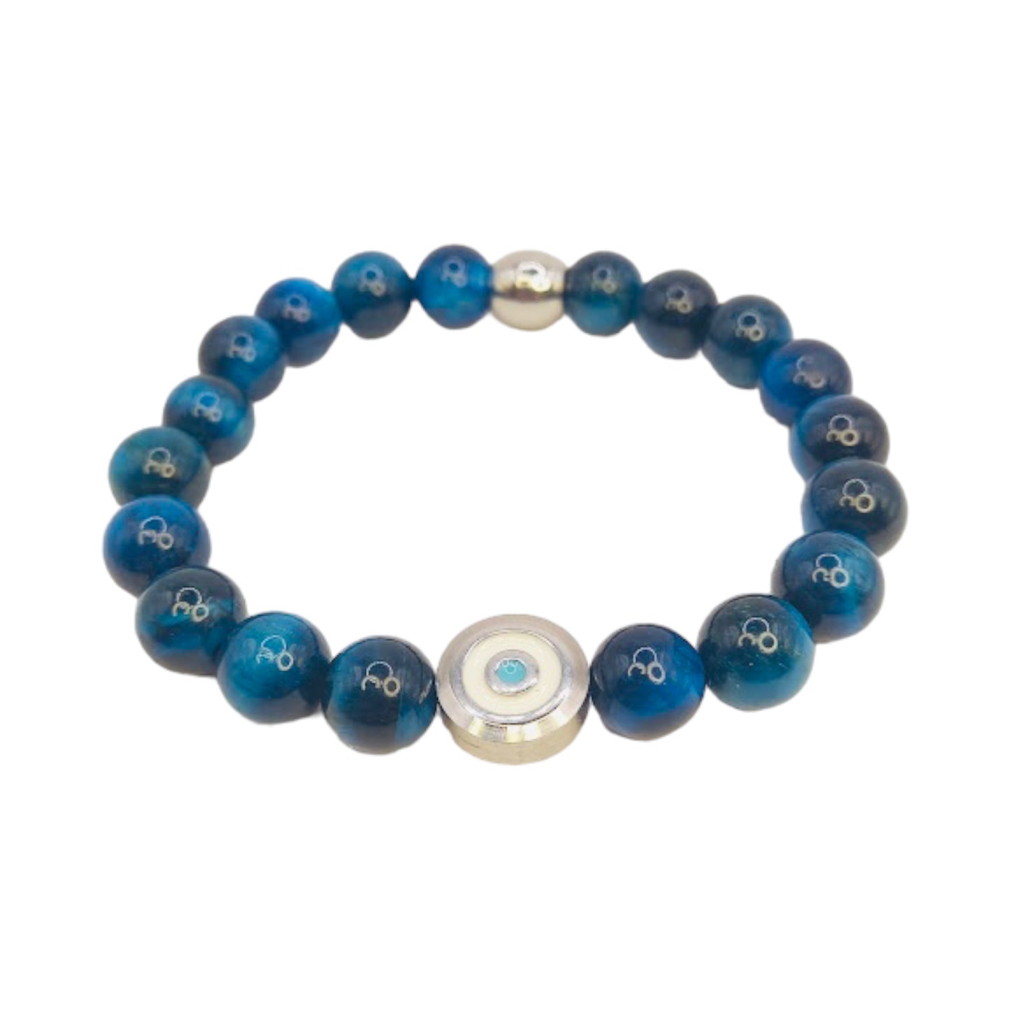 Stainless Steel Eye and Blue Tigers Eye