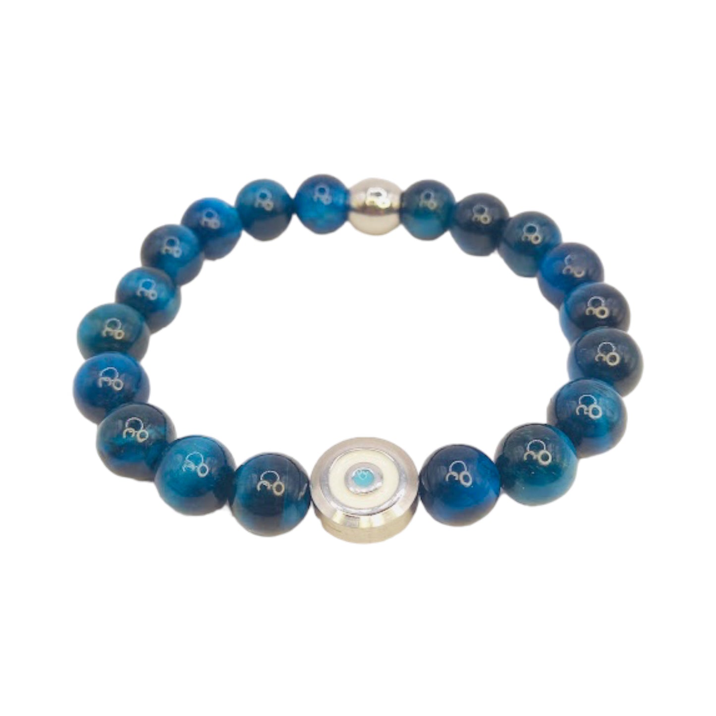 Stainless Steel Eye and Blue Tigers Eye