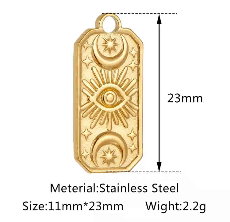 Eye and Moon Charm