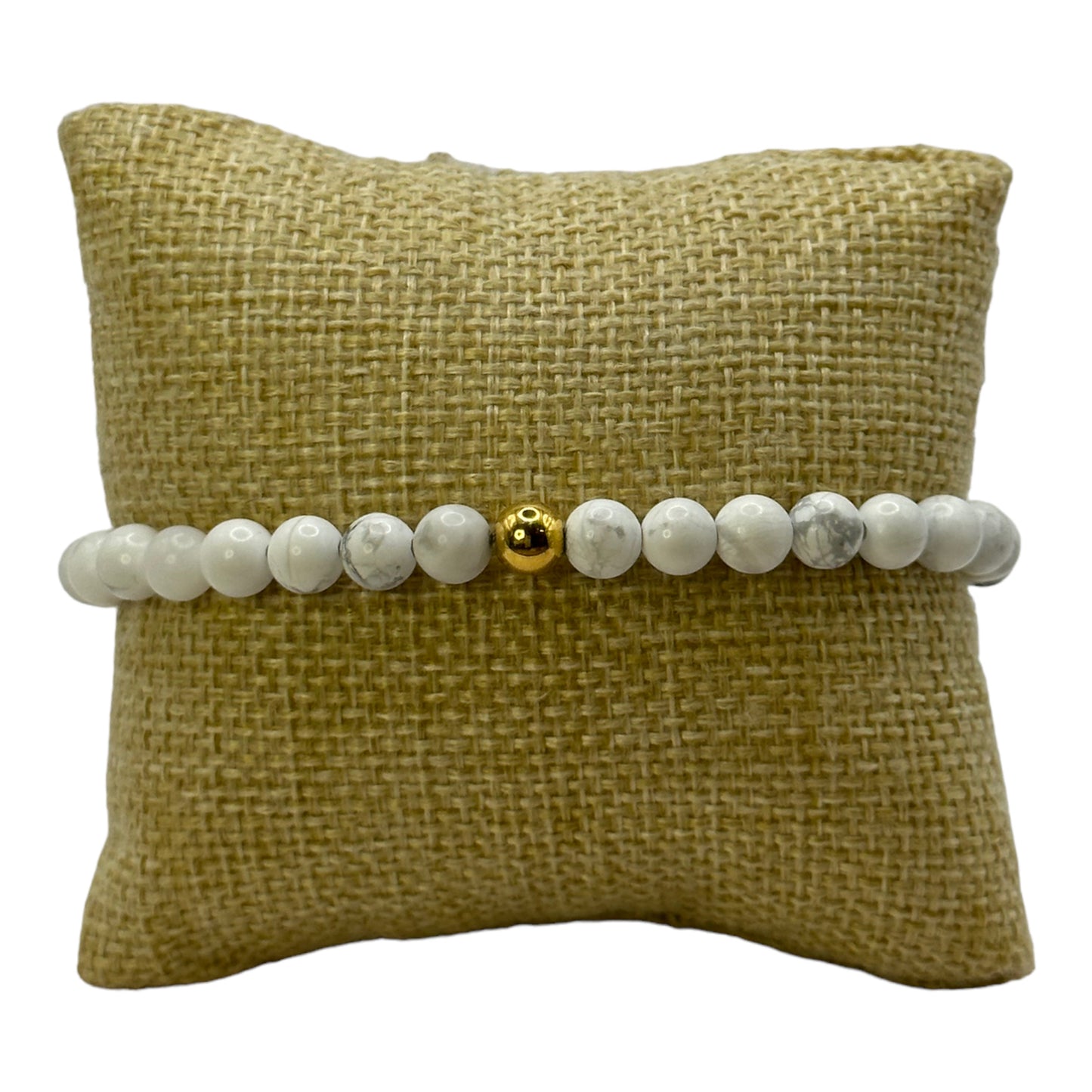 Protection Marble Howlite Beaded Bracelet