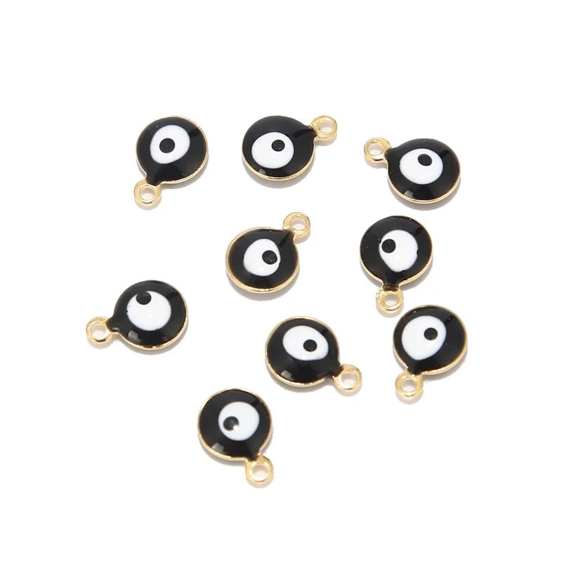 6mm Mati Charm Gold Stainless Steel