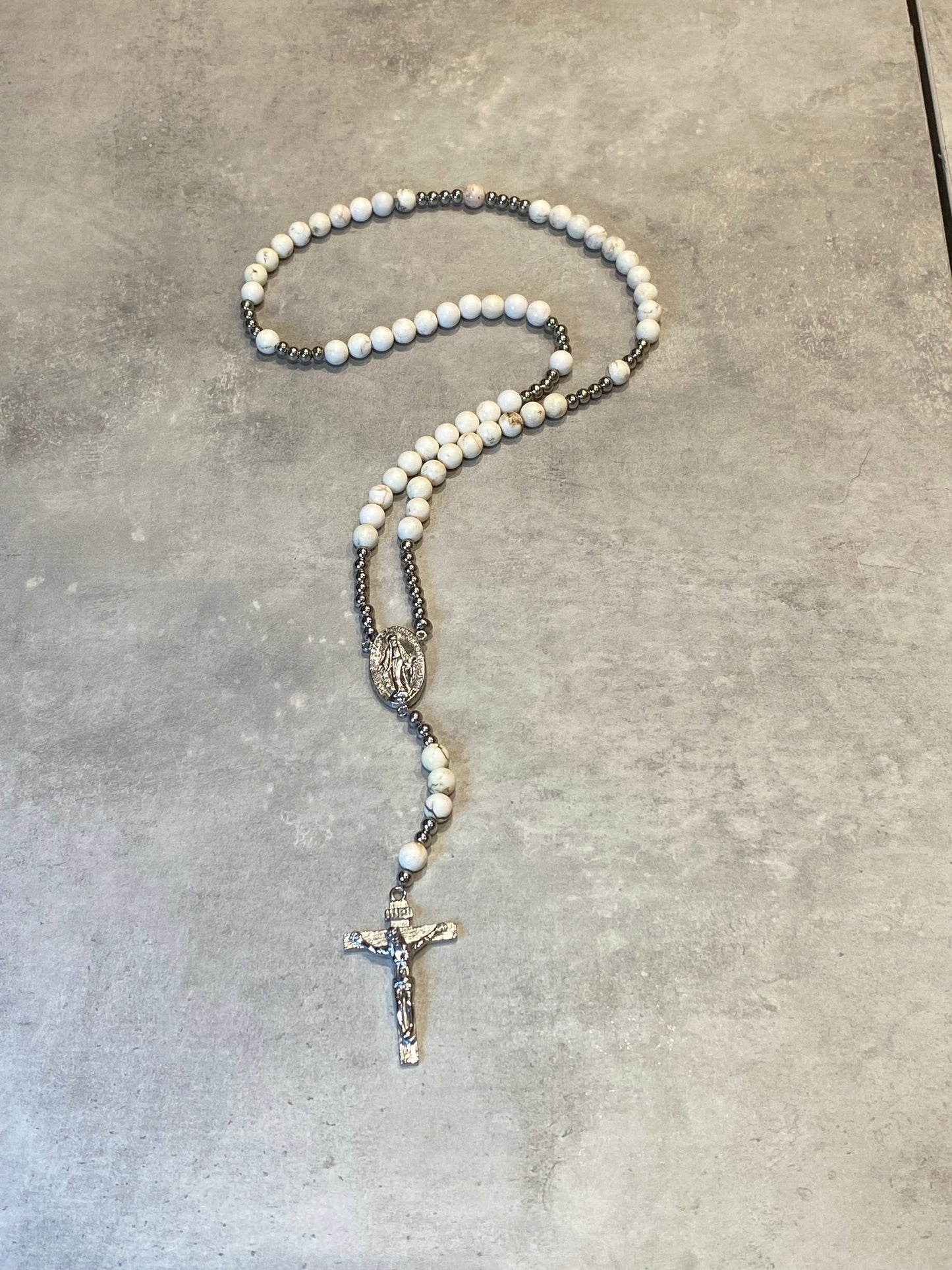 Rosary Beads - Howlite