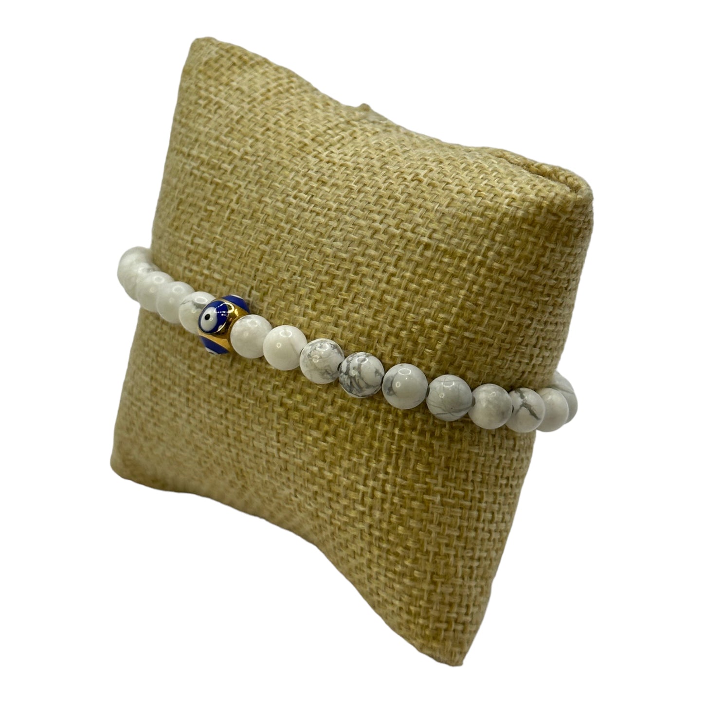 Protection Marble Howlite Beaded Bracelet