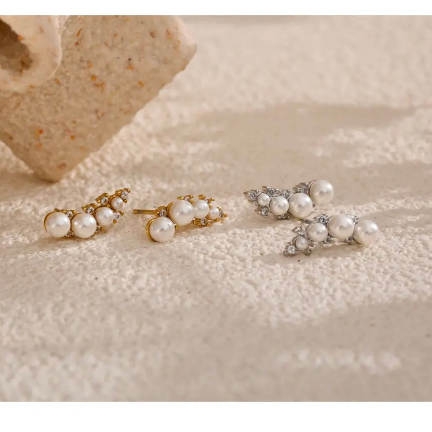 Pearl Cz Studs