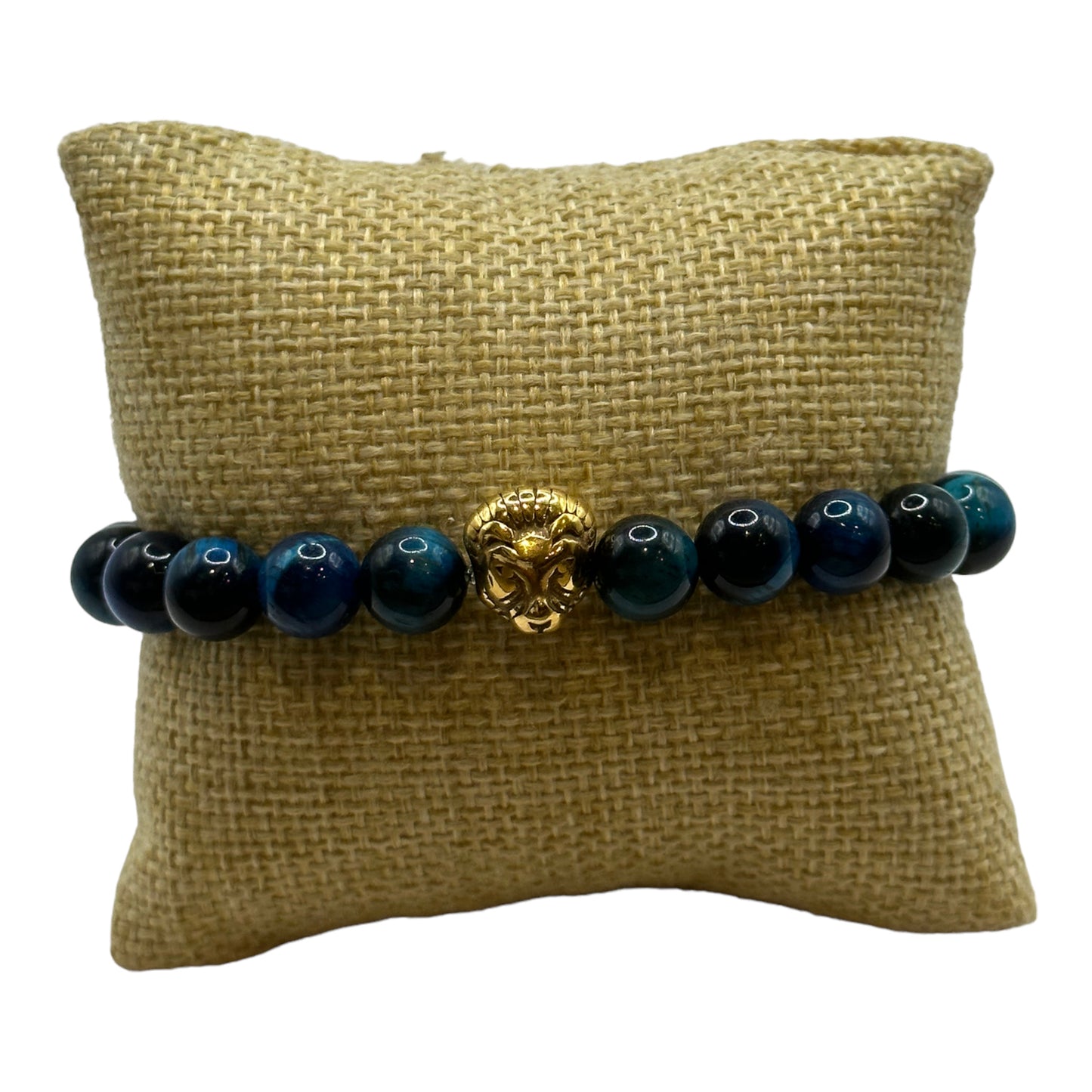 Blue Tigers Eye Leo Bracelet