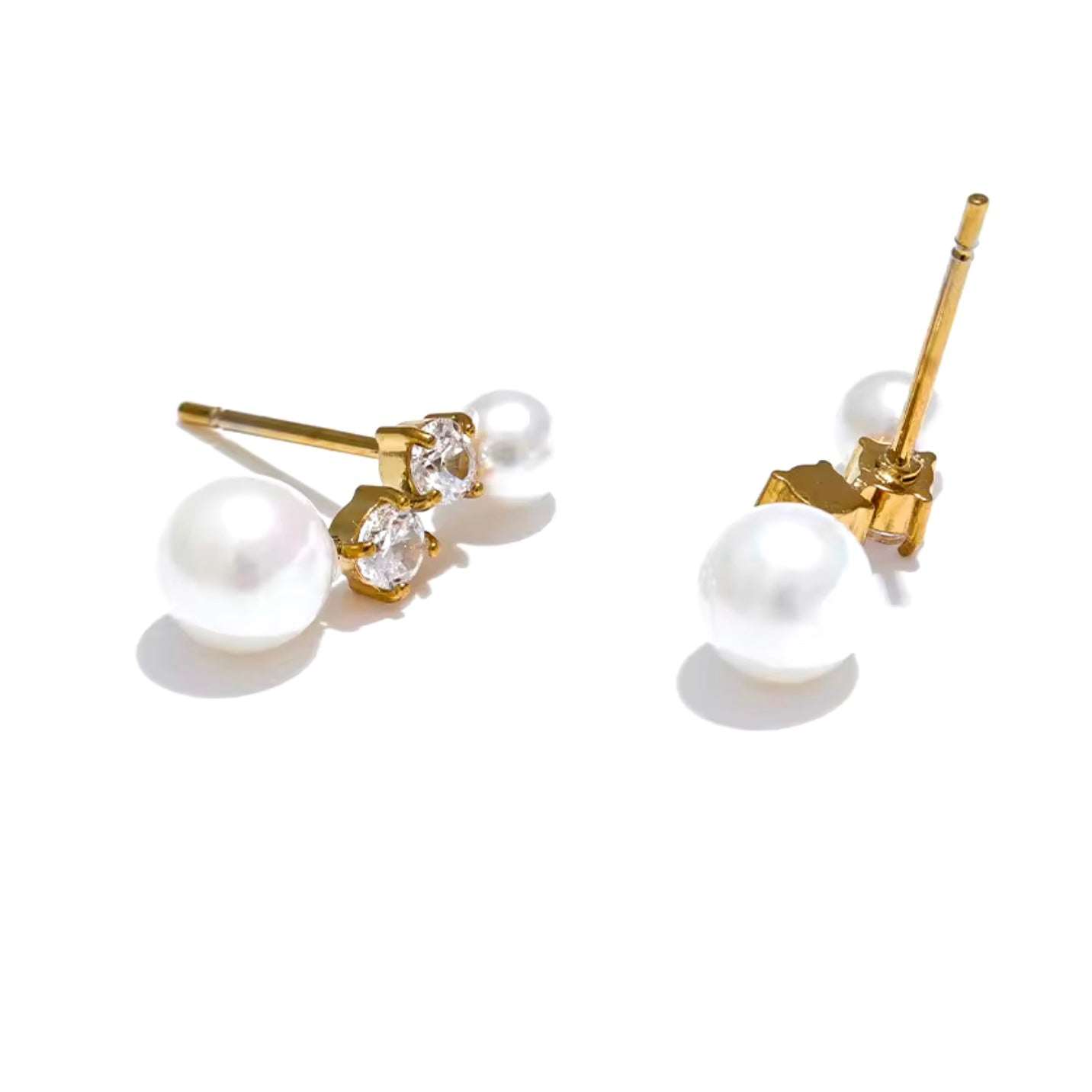 Pearl Cz Earrings