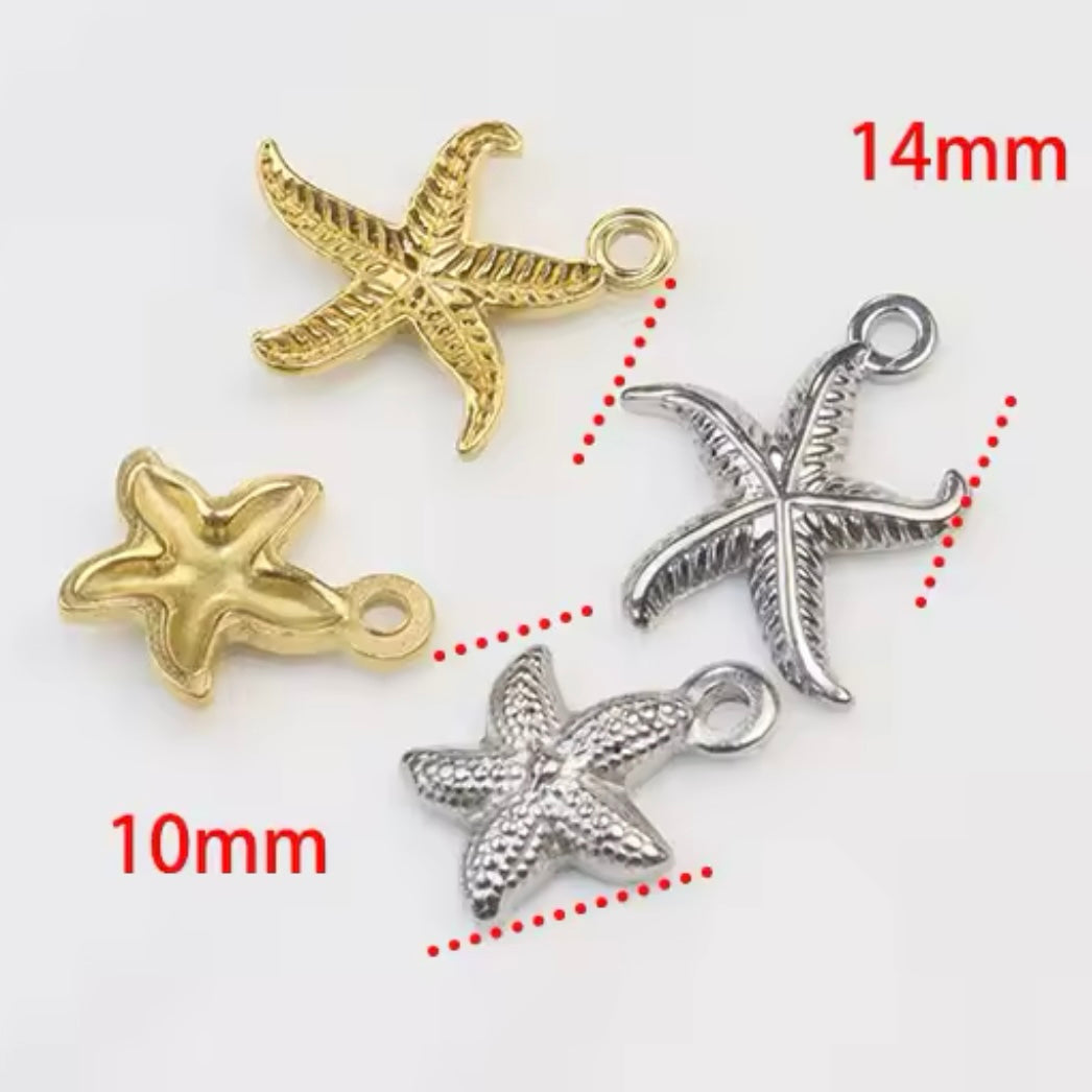 Starfish Stainless Steel Charms