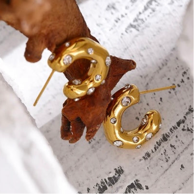 Jennifer Crystal Studded Earring