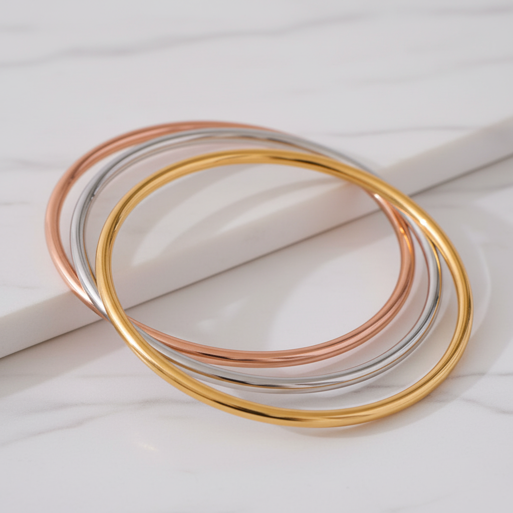 Round Stainless Bangle