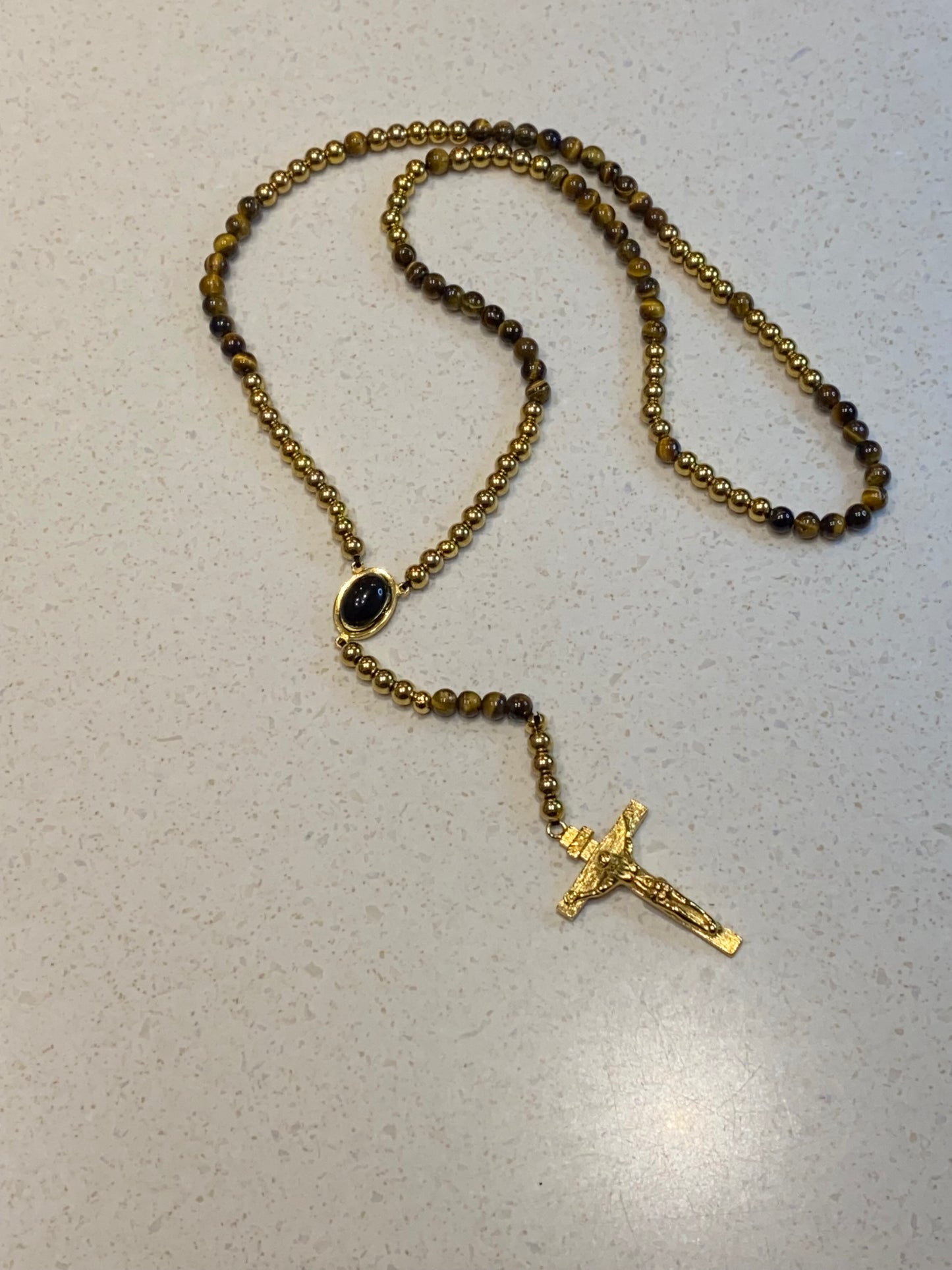 Rosary Beads - Tigers Eye