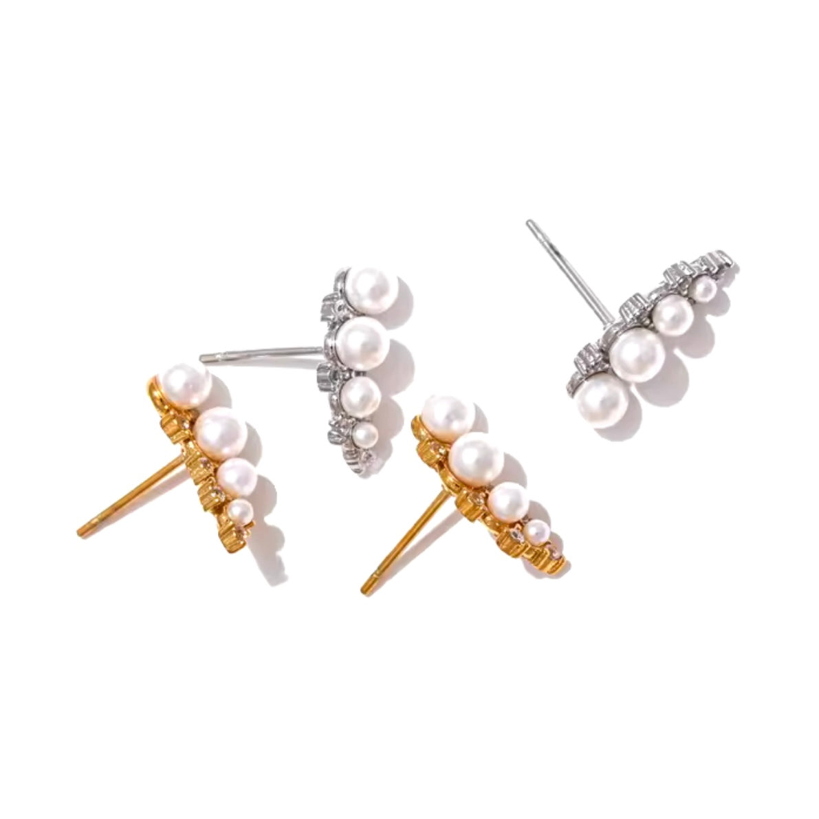 Pearl Cz Studs