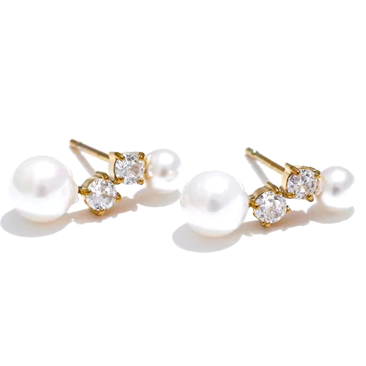 Pearl Cz Earrings