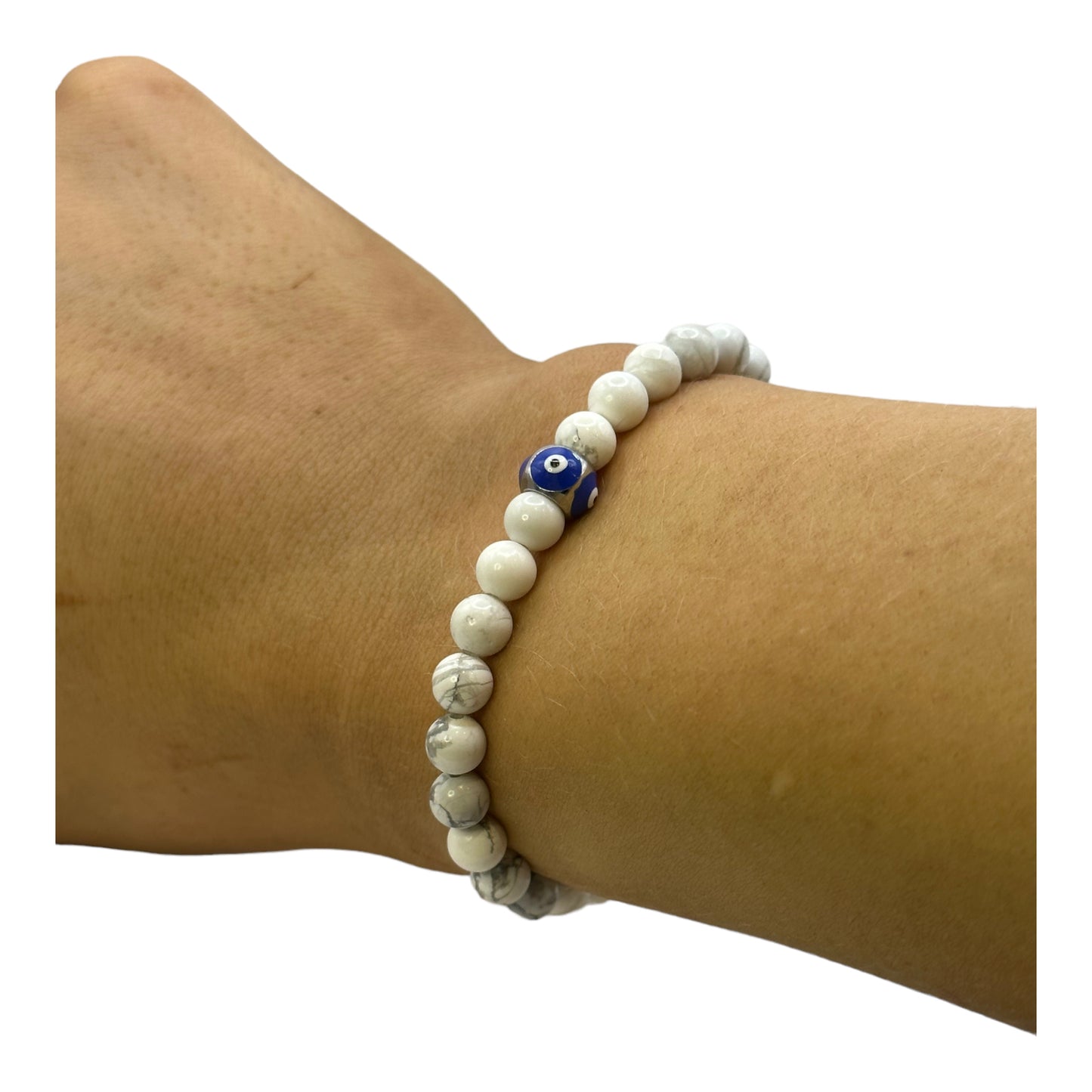 Protection Marble Howlite Beaded Bracelet