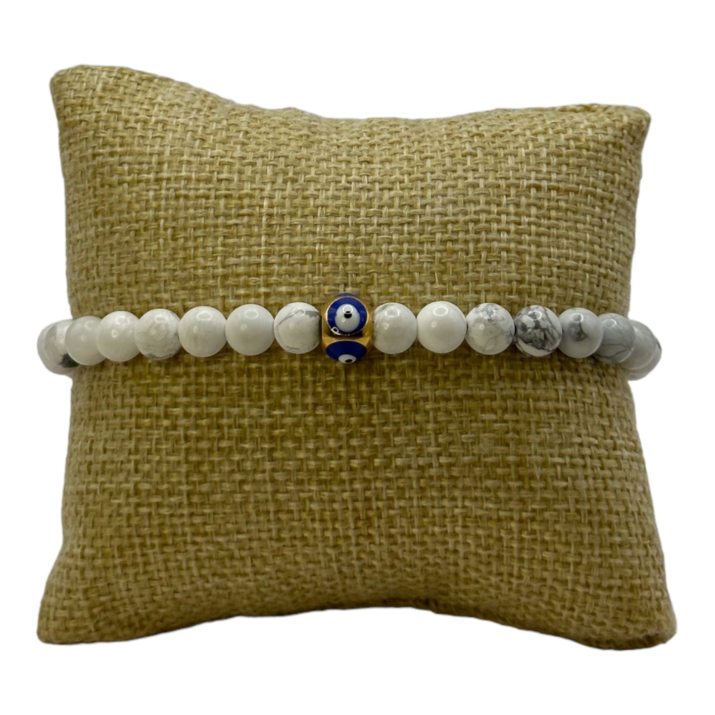 Protection Marble Howlite Beaded Bracelet