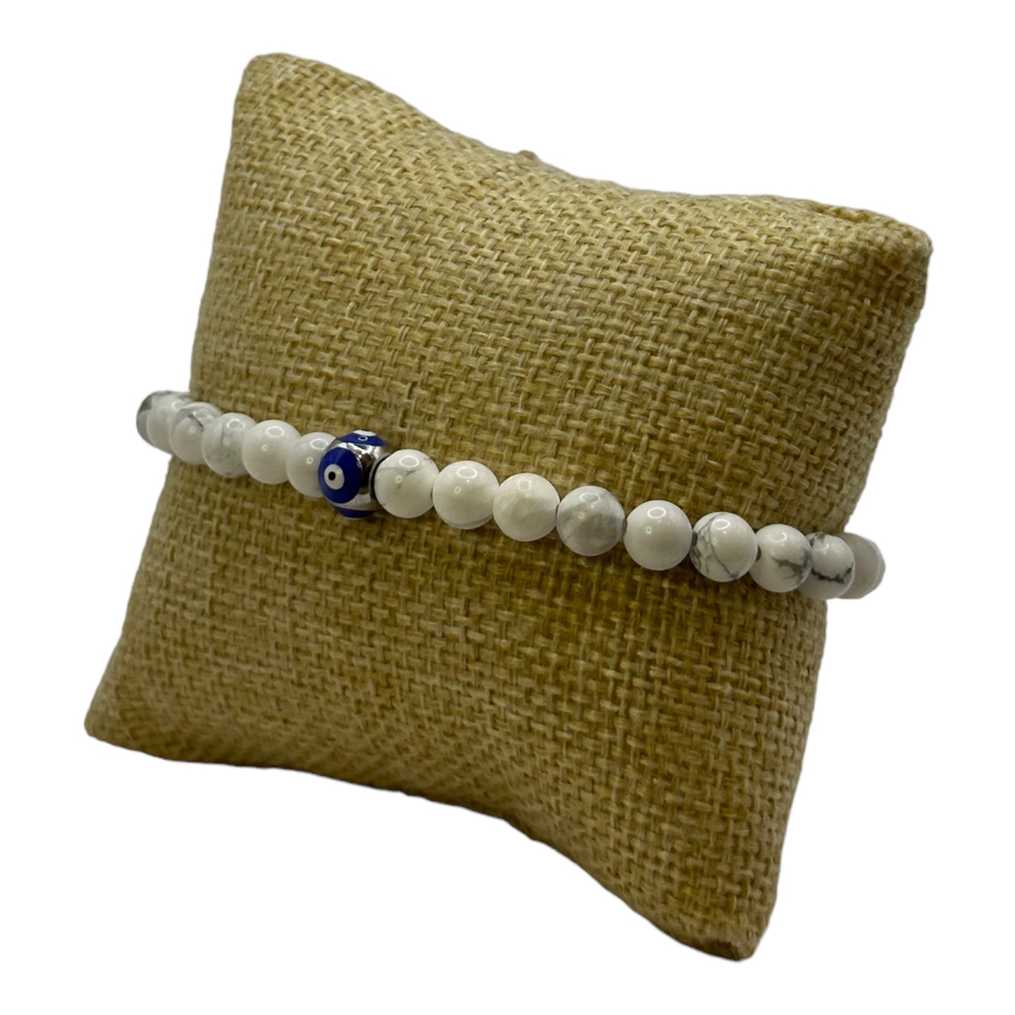 Protection Marble Howlite Beaded Bracelet