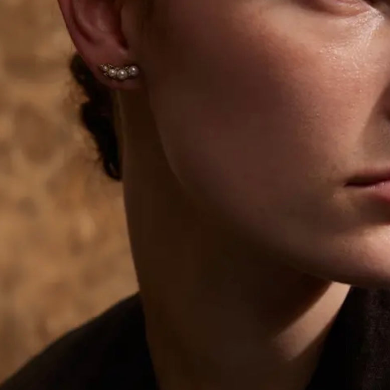 Pearl Cz Studs