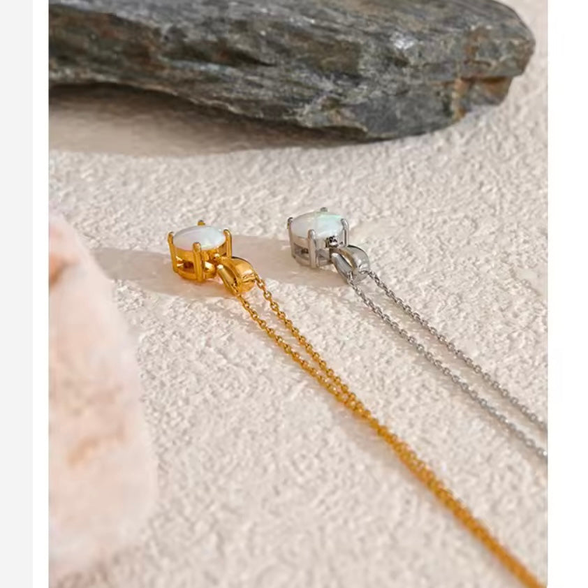 Small Opal Necklace