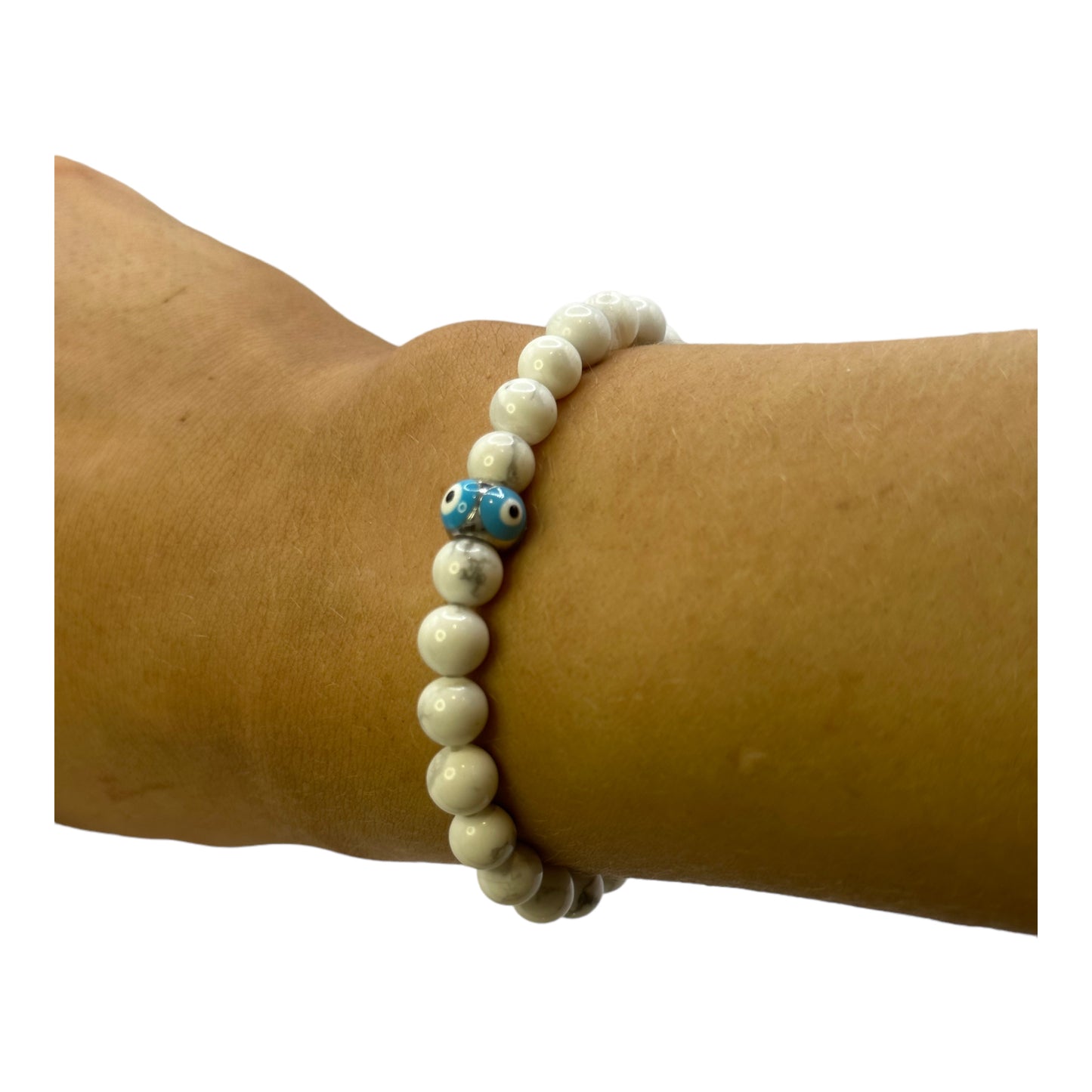 Protection Marble Howlite Beaded Bracelet