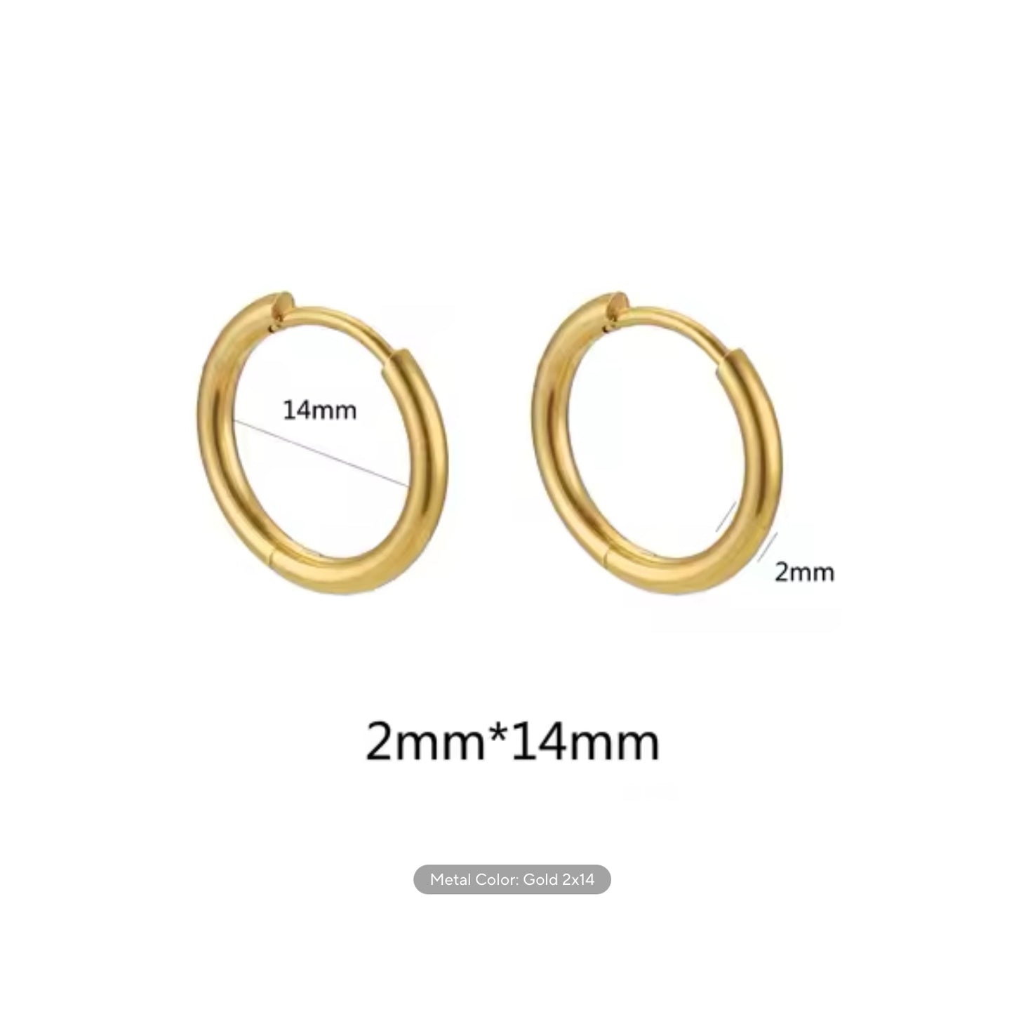 2mm Thick Stainless Steel Hoops