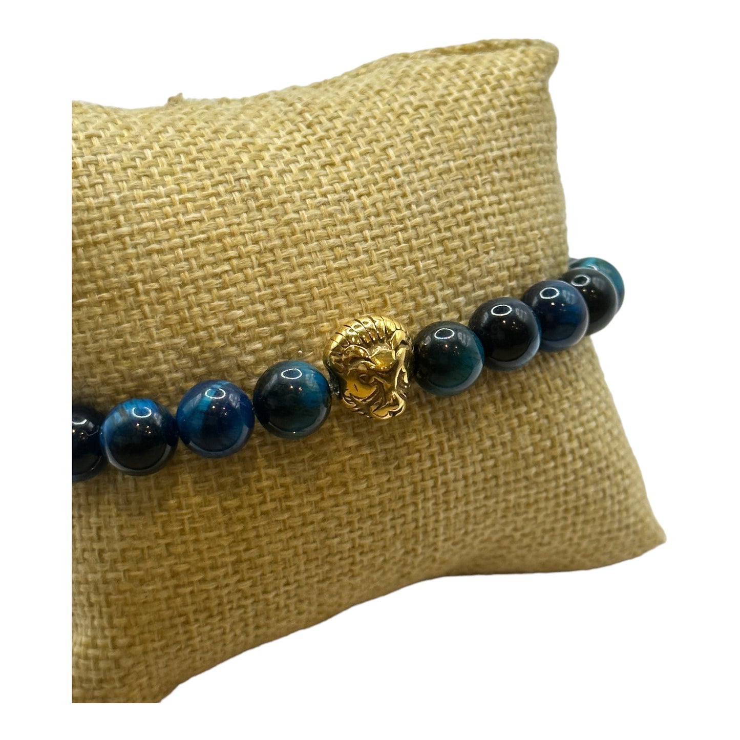 Blue Tigers Eye Leo Bracelet