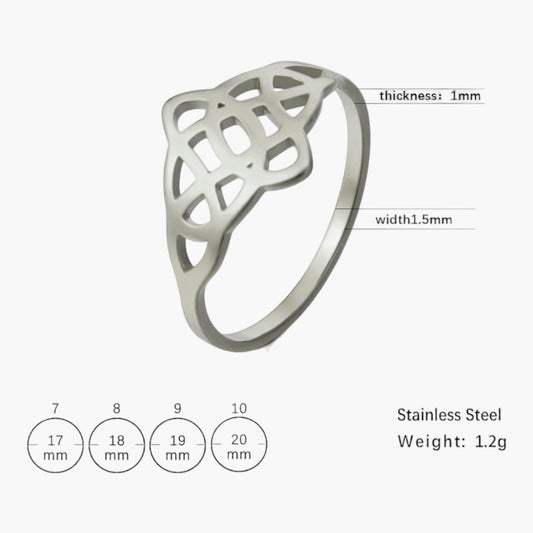 Triquetra Cetic Knot Ring