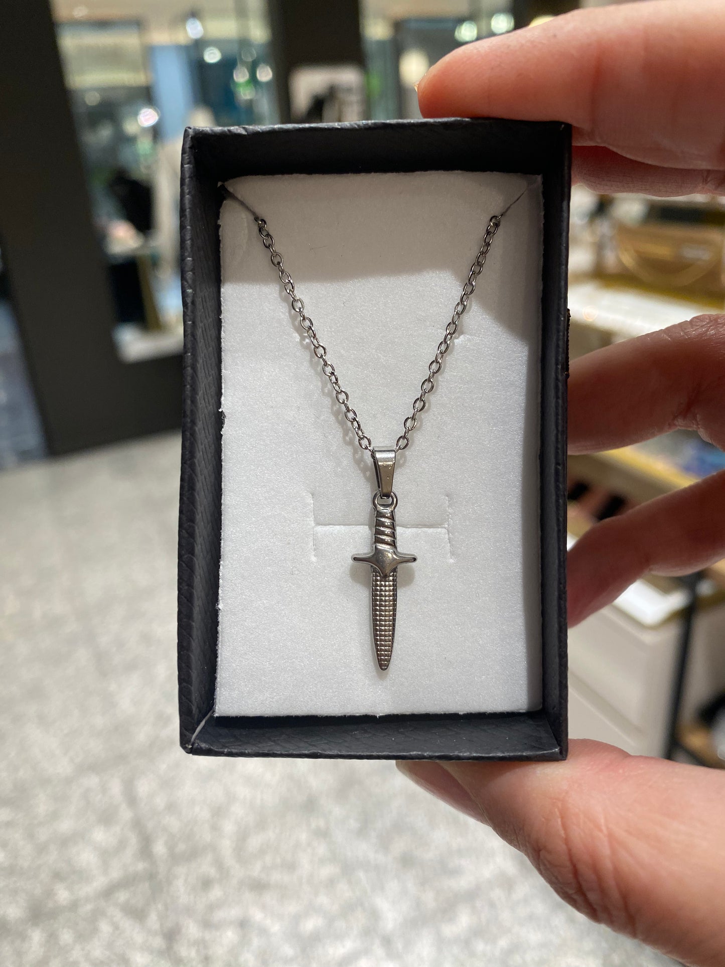 Dagger Charm Necklace