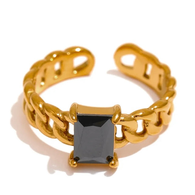 Adele CZ Chain Ring