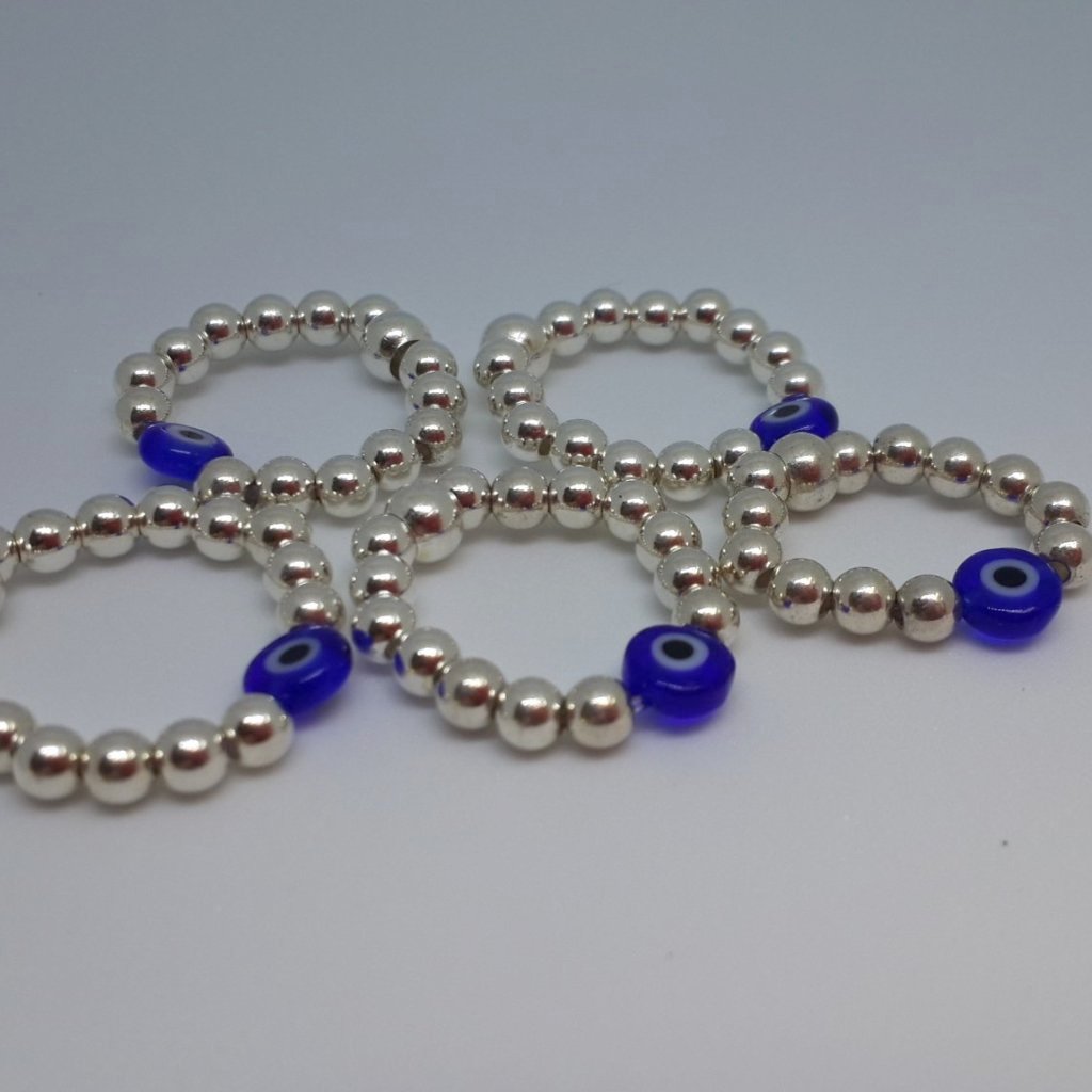 Silver Evil Eye Rings