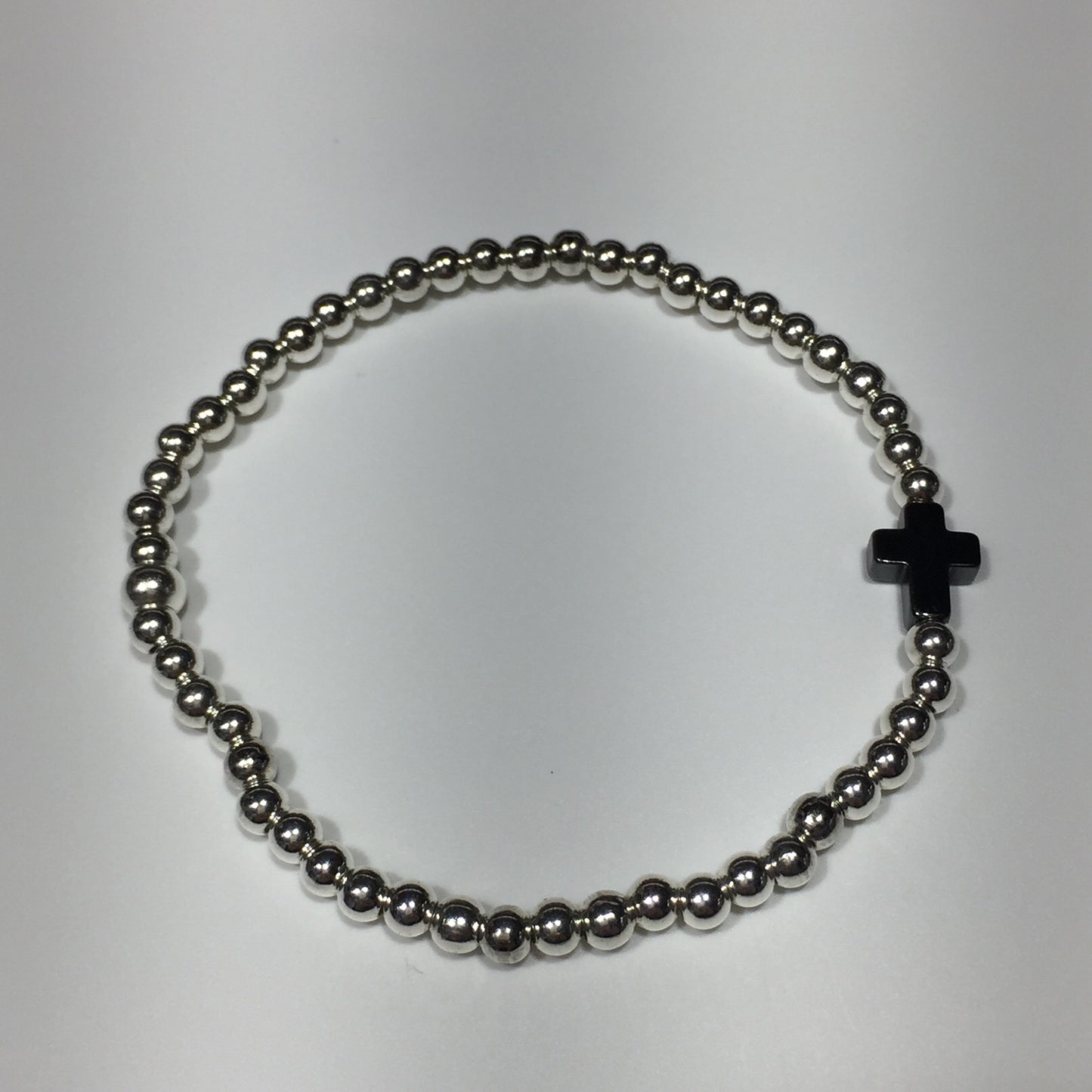 Hematite Mini Cross Bracelet #GB002