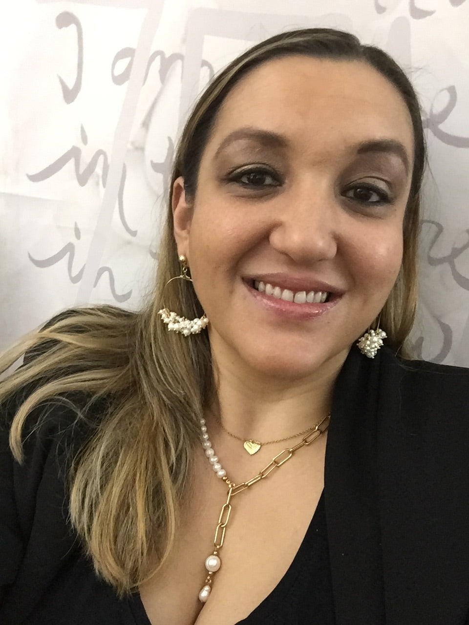 ‘Clio’ Beaded Pearl Earrings #298