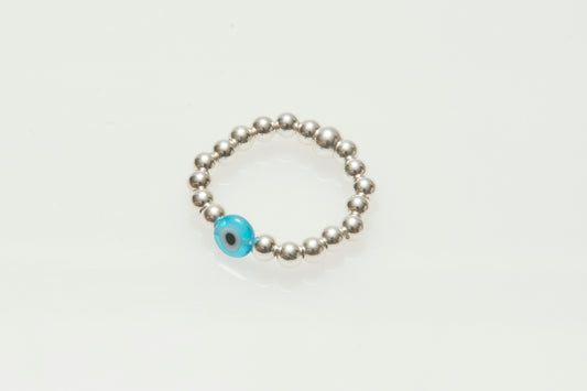 Silver Evil Eye Rings