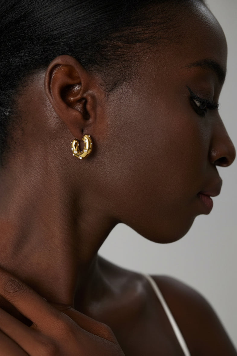 Jennifer Crystal Studded Earring