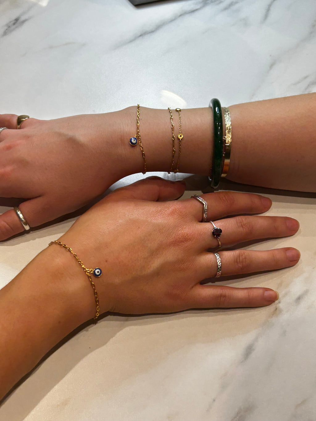 Eye Charm Paperclip Bracelet
