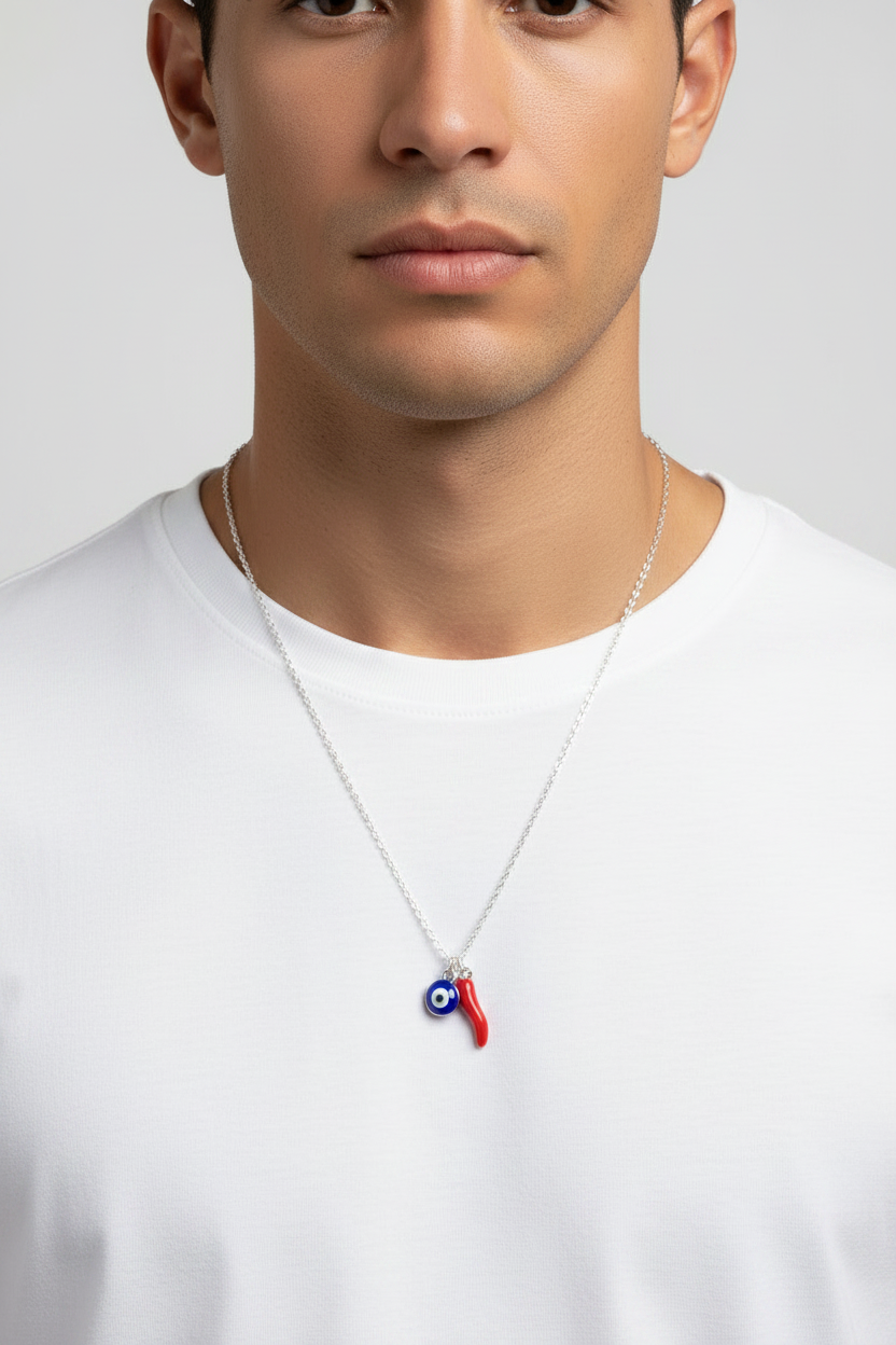 Chilli and Eye Necklace