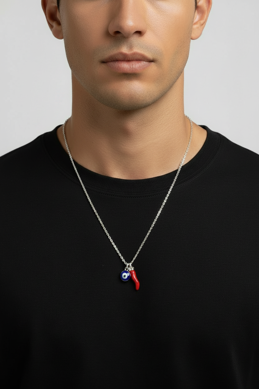 Chilli and Eye Necklace