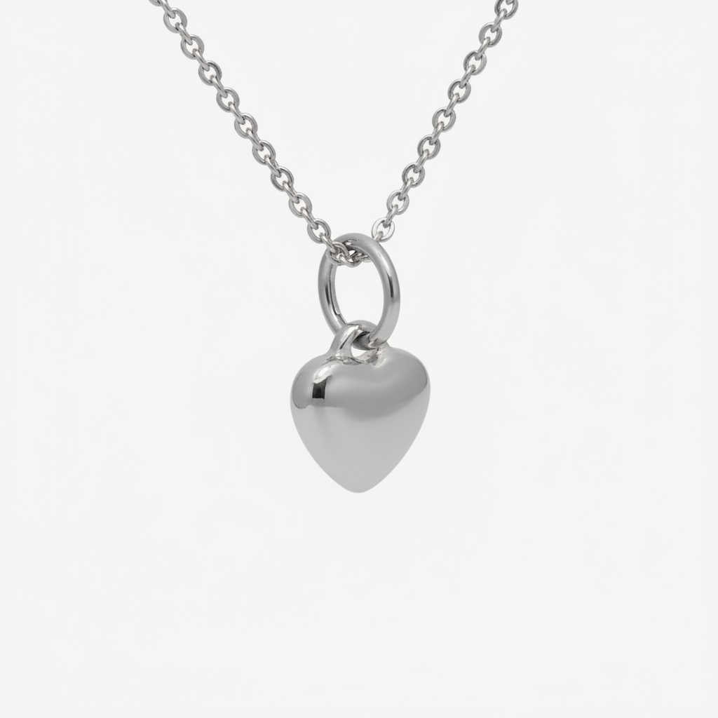Mini Heart Puff Charm