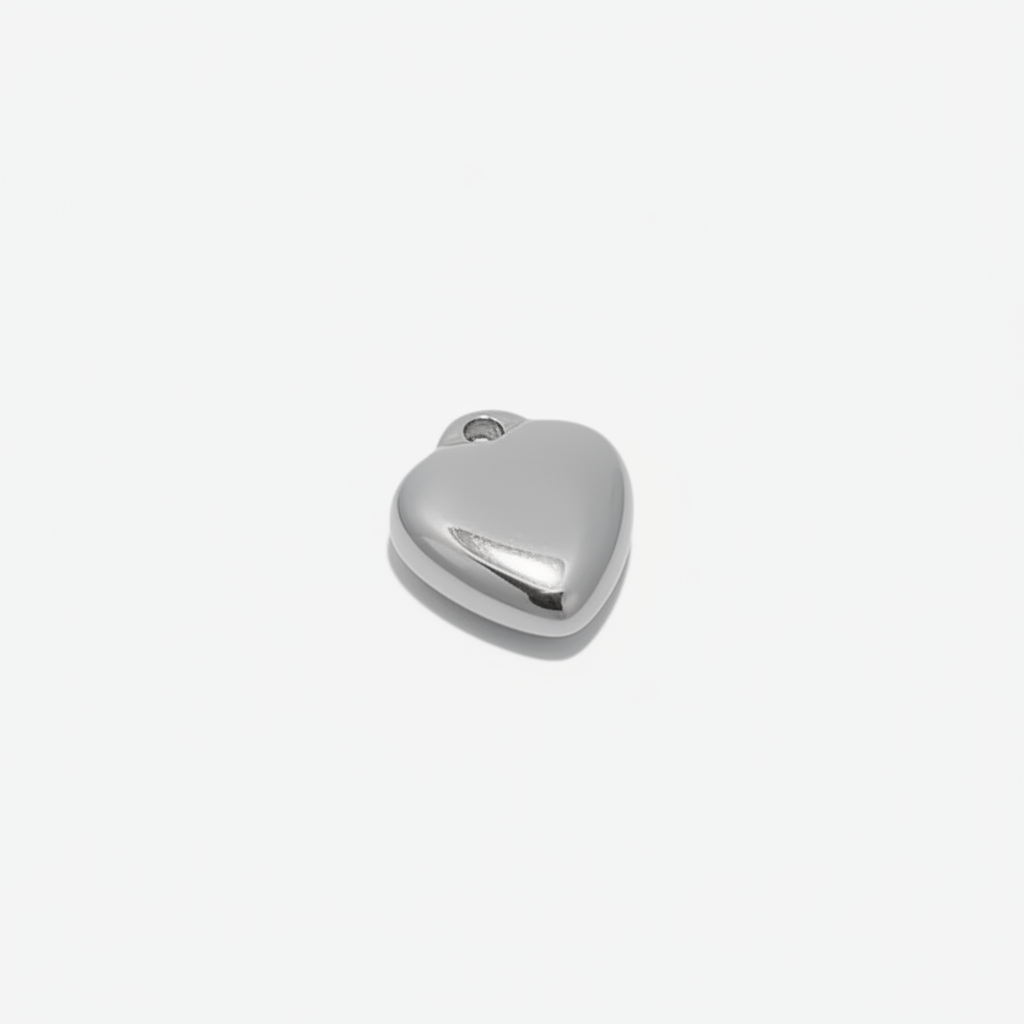 Mini Heart Puff Charm